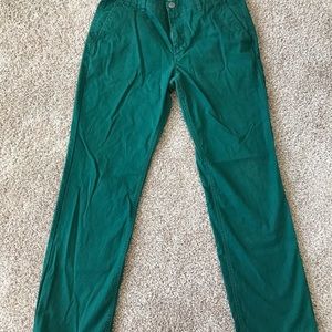 Bonobos Green Straight Washed Chinos
